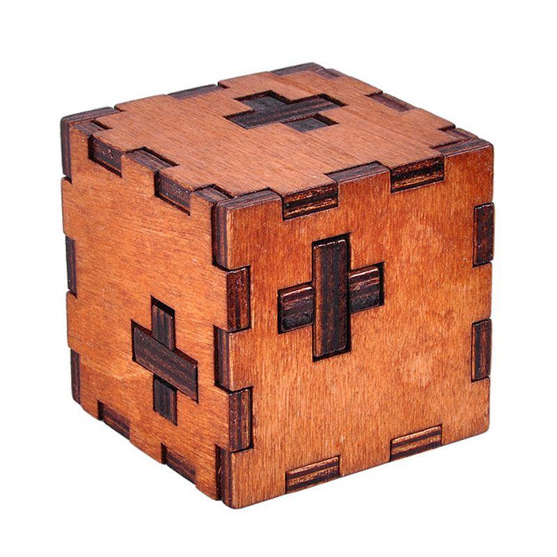 Wooden Intelligence Toy Chinese Brain Teaser Game 3D IQ Puzzle for Kids ...