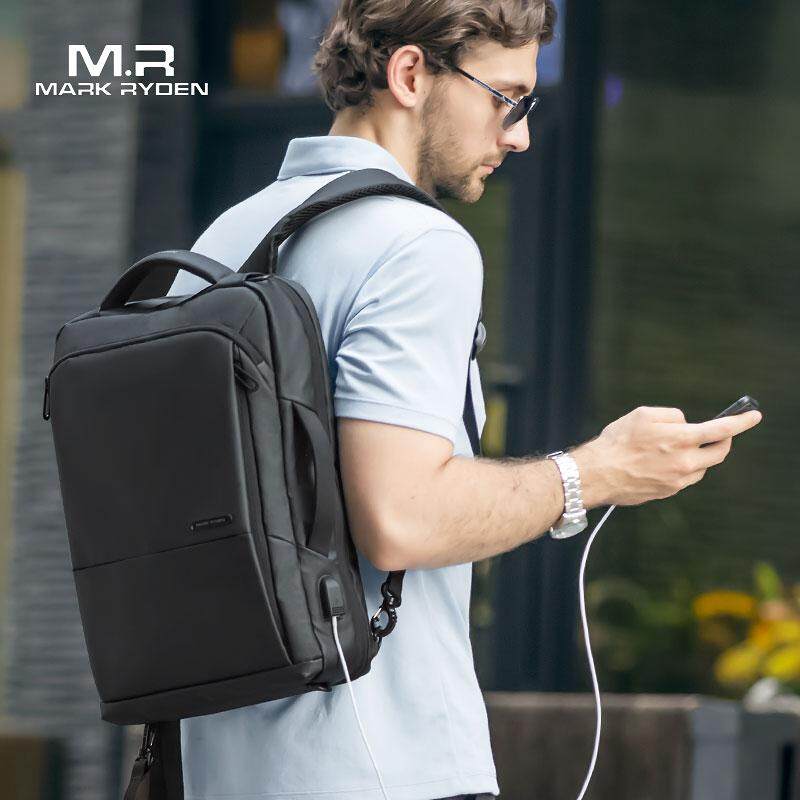 Ba Lô Du Lịch Mark Ryden Công Suất Lớn Thiếu Niên Nam Túi Chống Trộm Mochila Sạc USB 15.6 Inch Máy Tính Xách Tay Ba Lô Chống Nước
