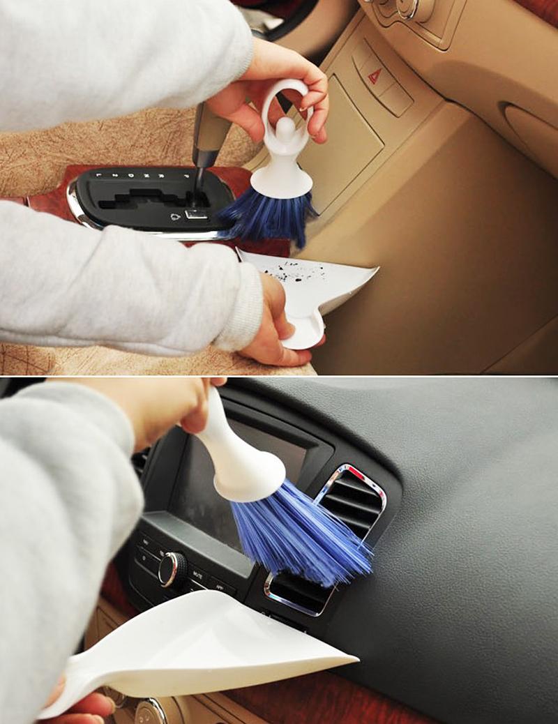 1x Car Dashboard Air Vent Outlet Cleaner Dust Dirt Cleaning Brush