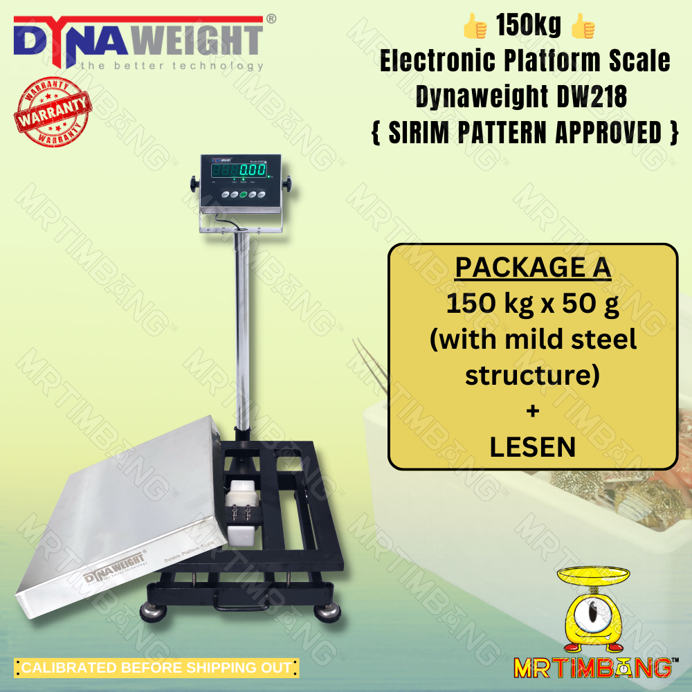 { Sirim Pattern Approved } 👍 150kg 👍 Electronic Platform Scale