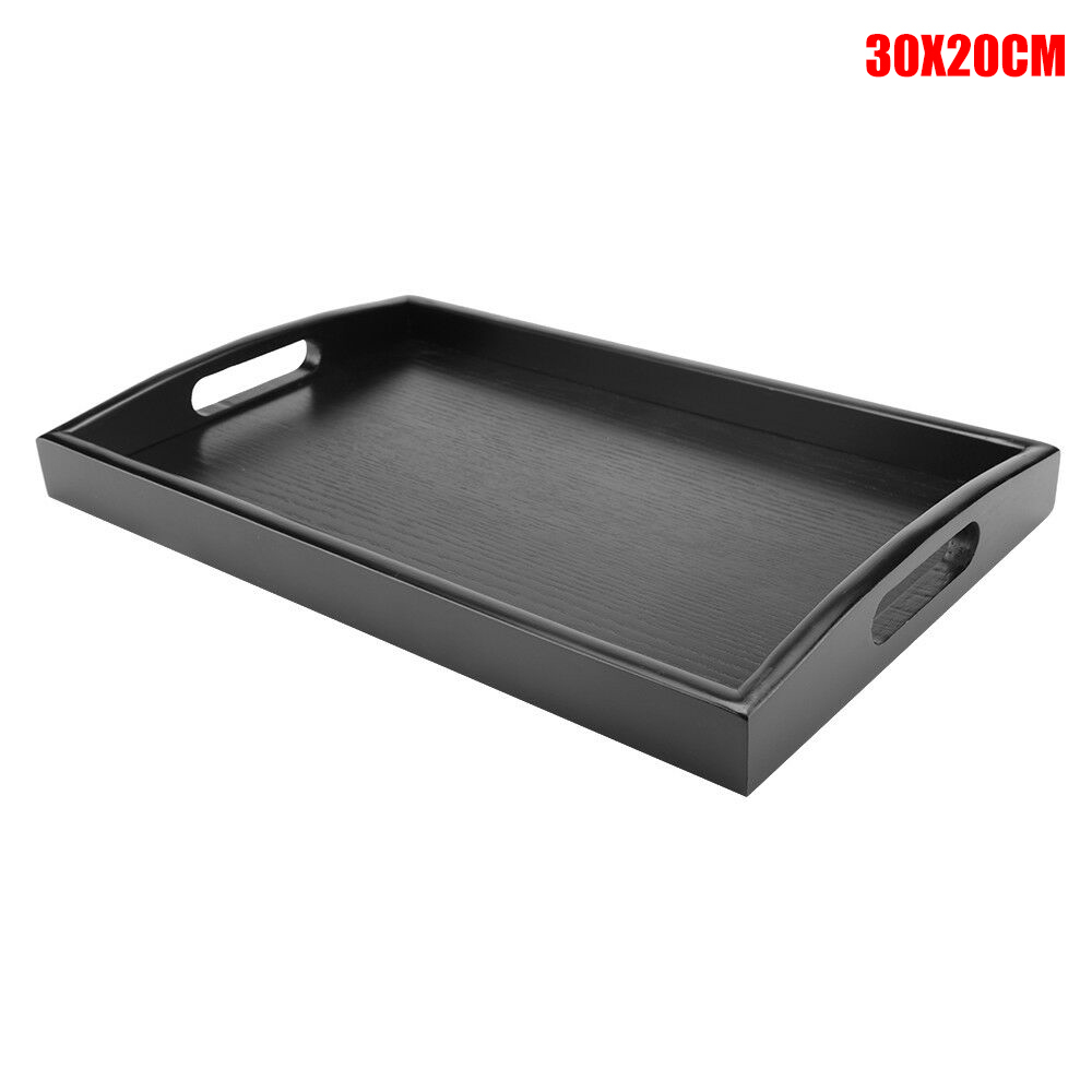 black eating trays