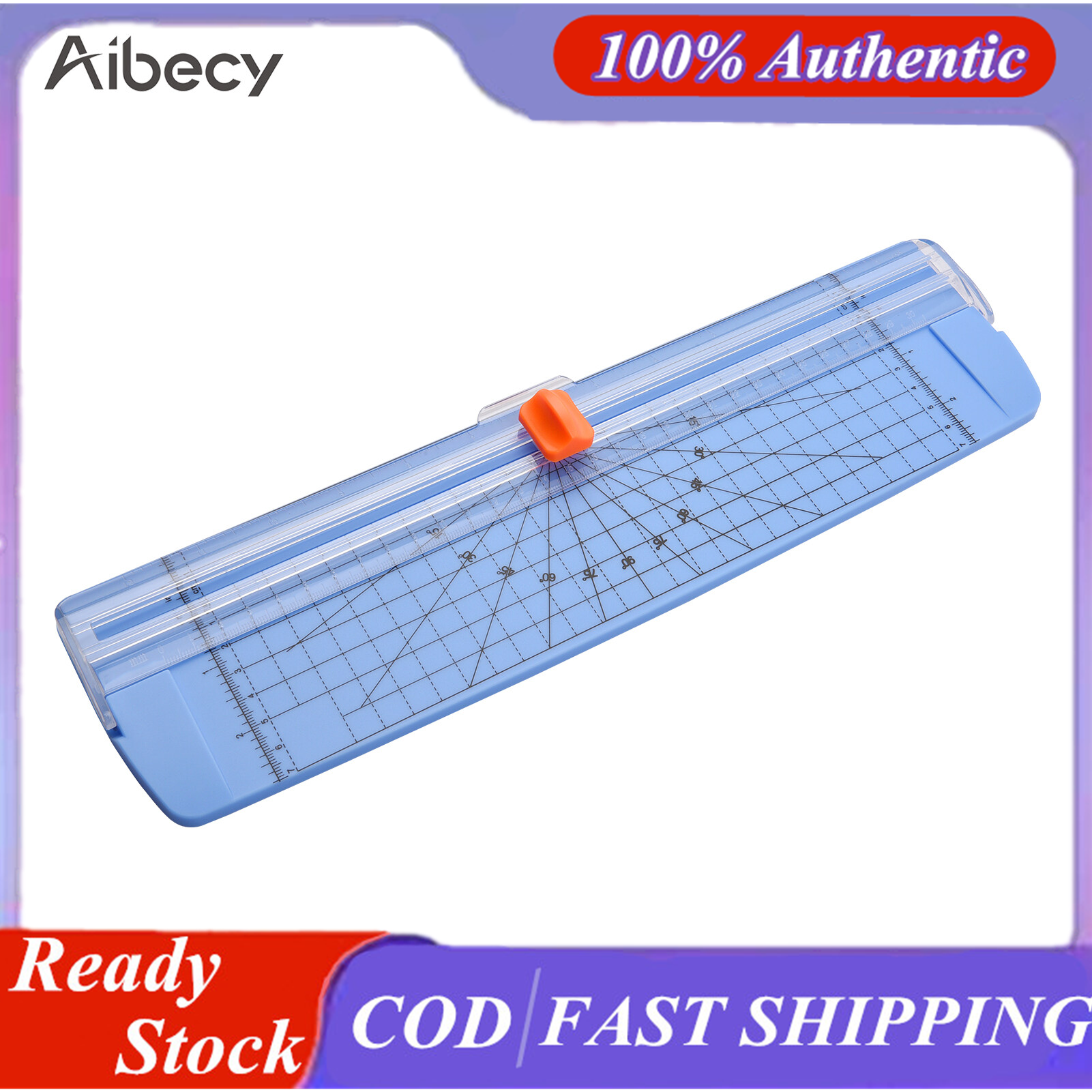 Aibecy Portable Paper Trimmer A4 Size Paper Cutter Cutting Machine 12 Inch Cutting Width for Craft Paper Photo Laminated Paper