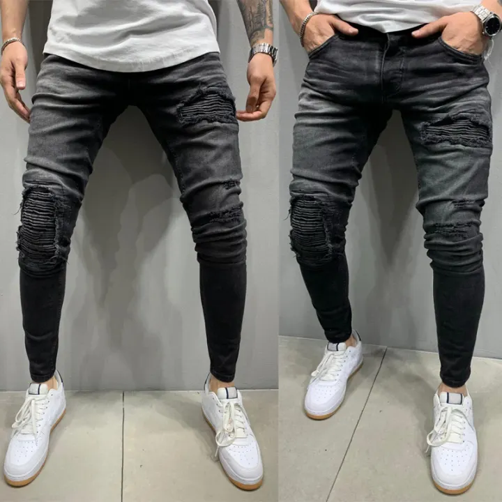 skinny distressed jeans mens