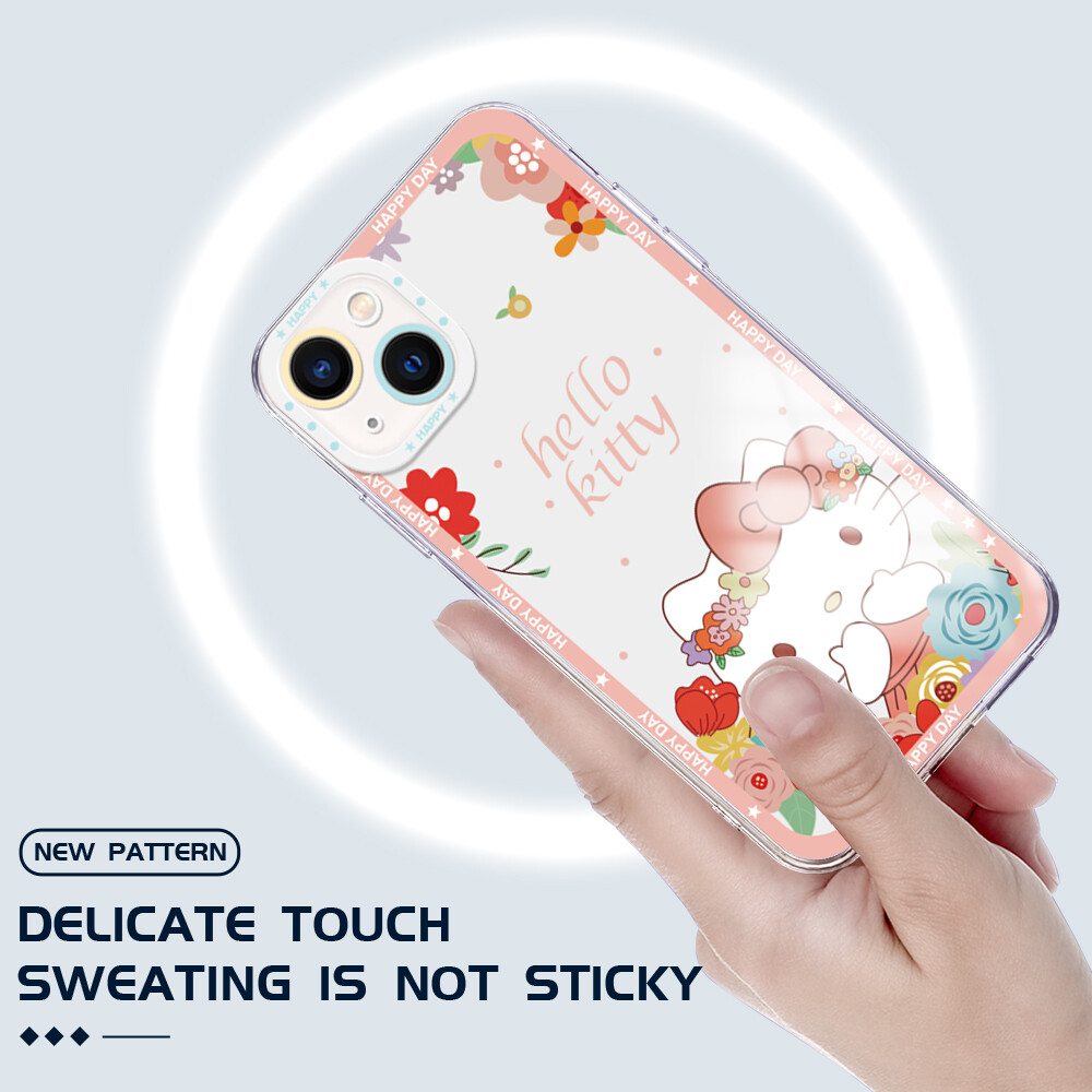 UCUC Phone Casing Case For Xiaomi Redmi Note 11T Pro+ Redmi Note 11S Redmi Note 11 Pro 5G4G RedmiNote11TPro Redmi Note 8 Pro Redmi Note 9 Case Shockproof Cartoon KT Cat Phone Case For Girls Soft Casing Protection Transparent Shell