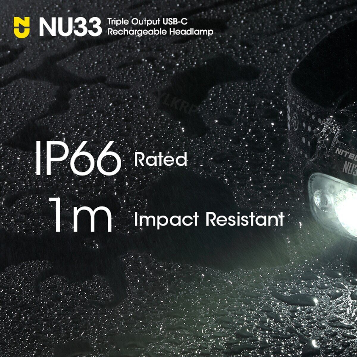NITECORE NU33 700 Lumens Triple Light Source USB-C Rechargeable Outdoor Headlamp,