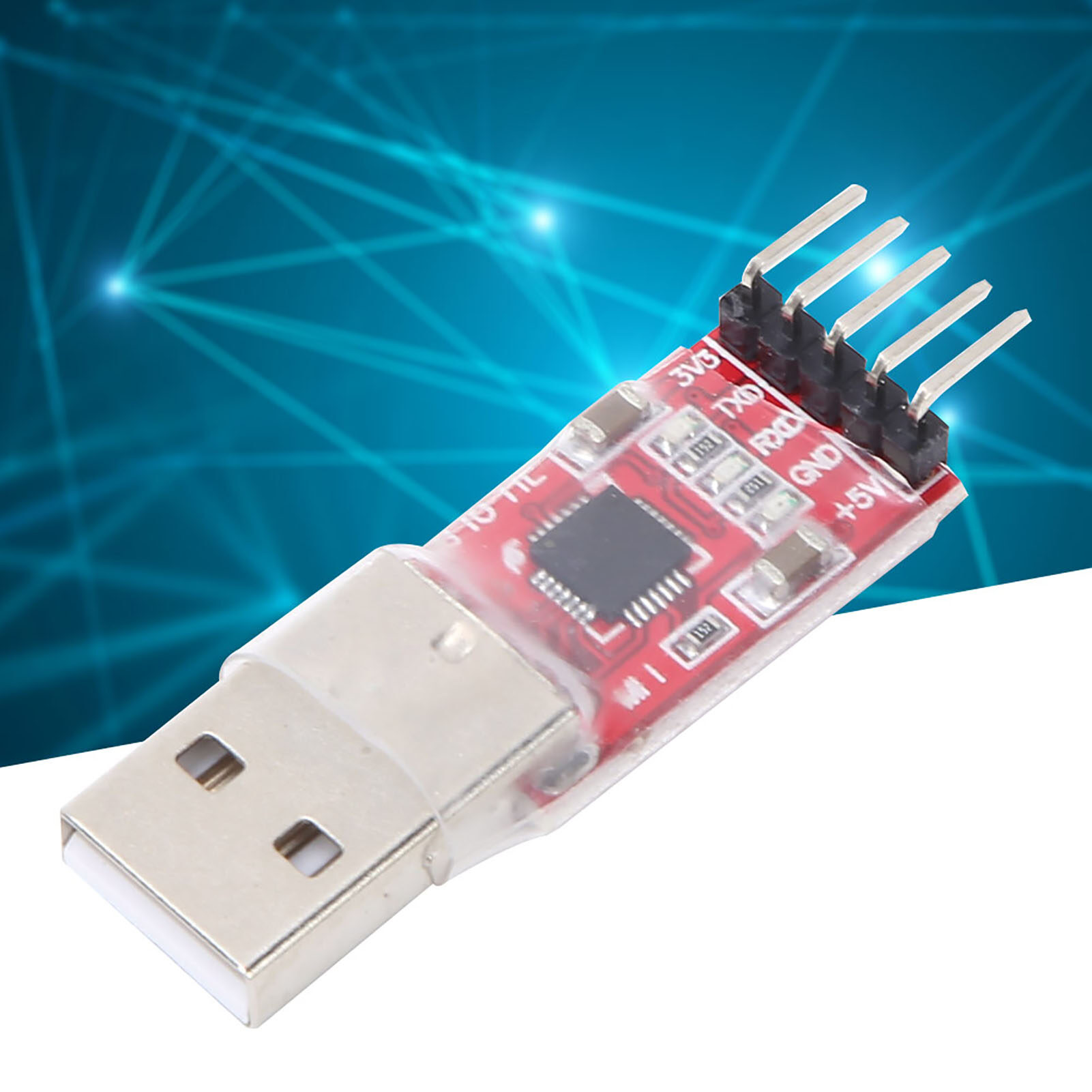 USB To TTL Serial Module Serial Adapter With LED Indicator For DIY Teaching
