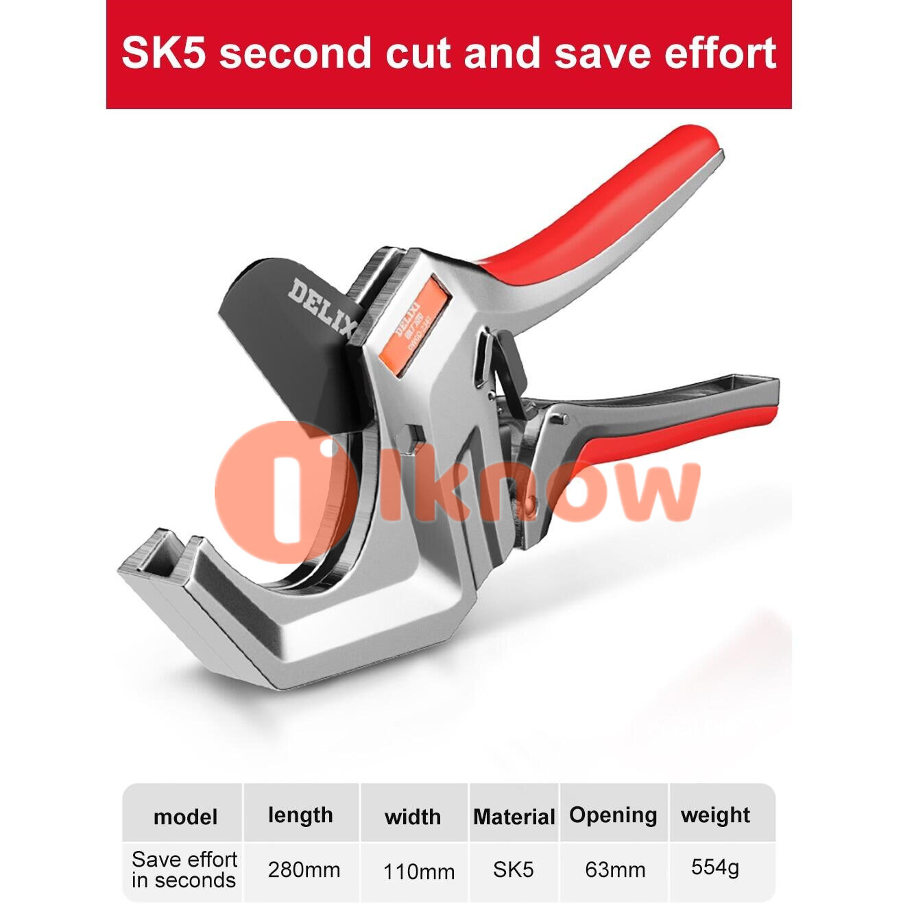 I know DELIXI SK5 Professional Pipe Cutter Water Pipe Cutting Tool Pvc