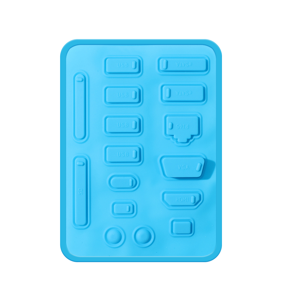 16pcs/set Colorful Silicone Anti Dust Plug Cover for USB Port HDMI RJ45 Interface waterproof Cover