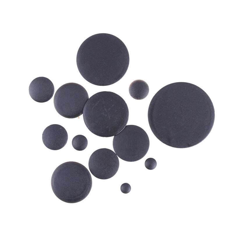 Behoo 4Pcs/lot Black Plastic Round Tube Hole Plug Pipe End Cap Cover
