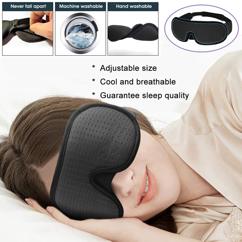 3D Sleeping Mask Block Out Light Soft Padded Sleep Mask For Eyes Slaapmasker Eye Shade