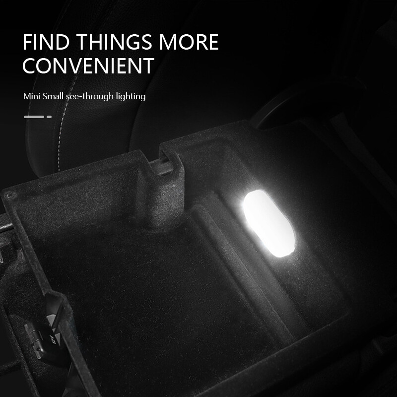 Universal Car LED Touch Light Wireless Reading Light Trunk Light USB Charging High-brightness LED Night Light