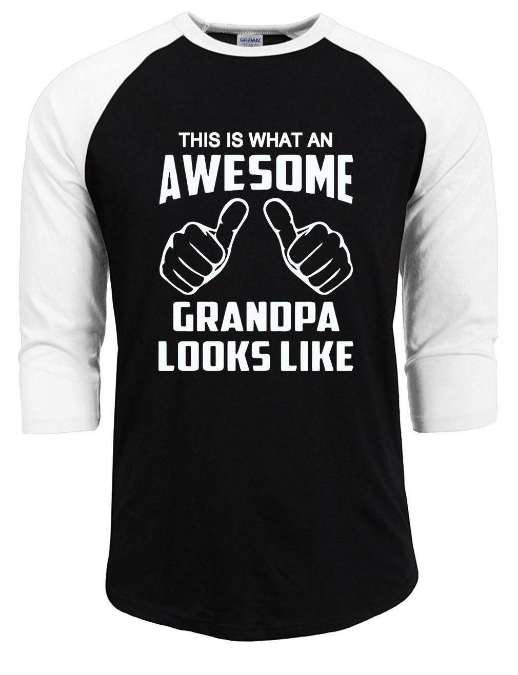 Hyfdc Ini Adalah Apa Yang Mengagumkan Kakek Tampak Seperti Hadiah untuk Kakek Lucu Pria T-shirt Raglan Lengan 2019 Musim Panas Musim Gugur Kaos pria Pria