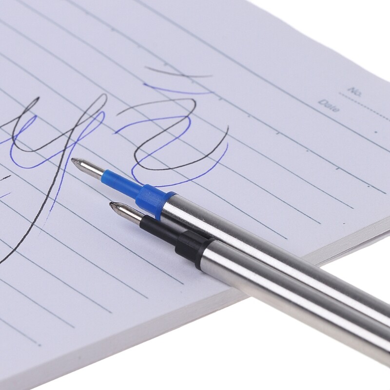10PCS Ballpoint Pen Refills 0.5mm Blue Refill Write Smooth Ballpoint Pen Refills