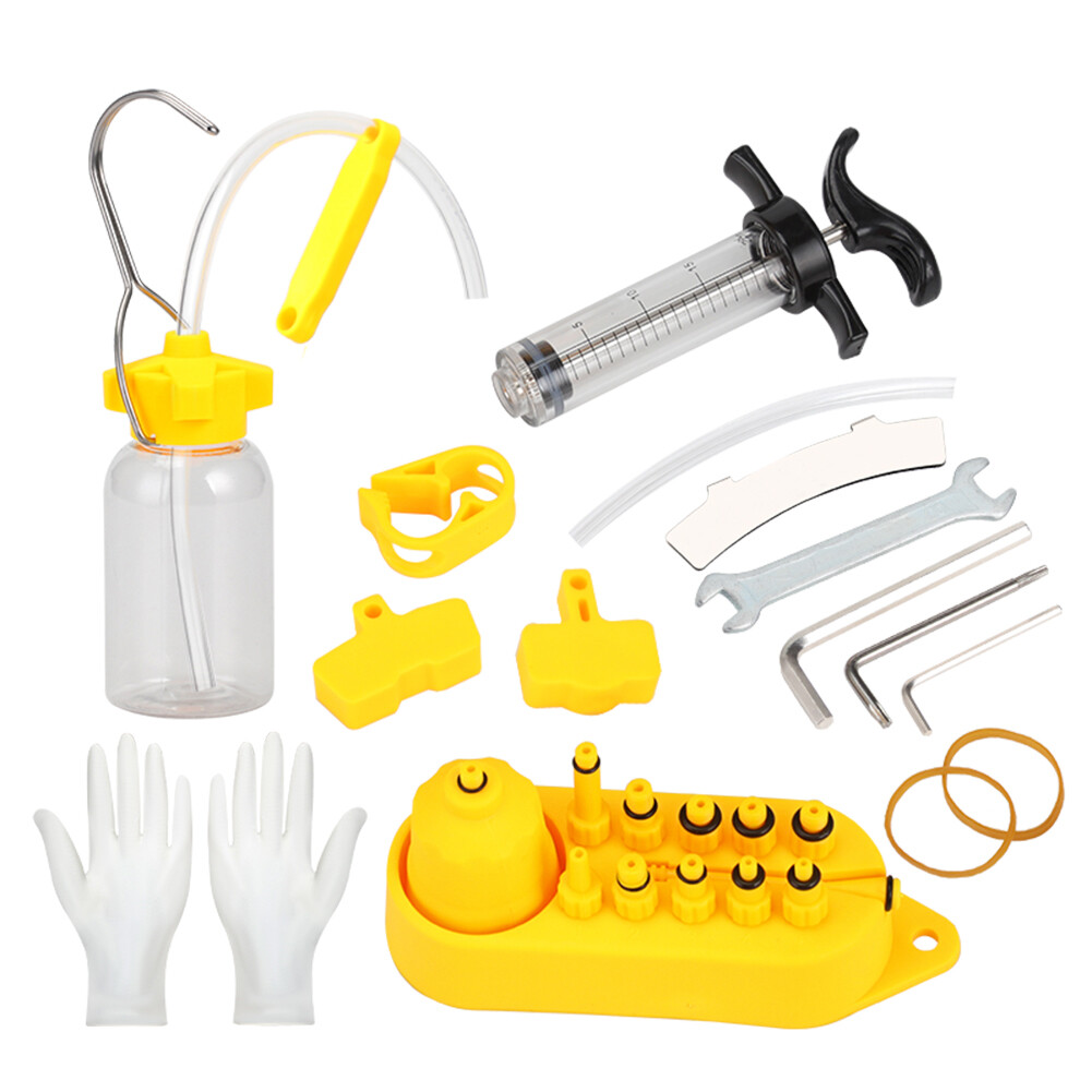 (Ready) Mountain Bike Bleed Kit Funnel Oil Stopper for Shimano Bicycle Disc Brake