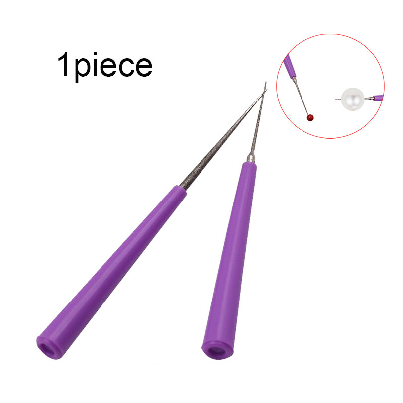 Diamond Pearl Glass Bead Reamer Burr Beading Hole Enlarger Tool Puncher for DIY Jewelry Making