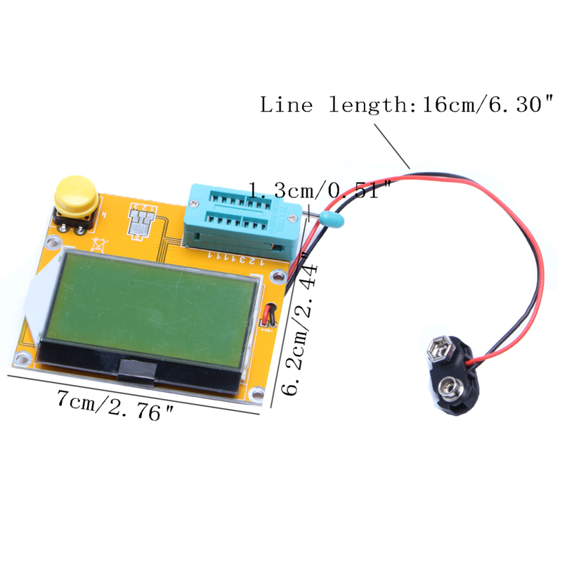 Hot Bán LCR-T4 Transistor Tester Máy Đo Điện Trở ESR LCR Triode Diode MOS PNP NPN