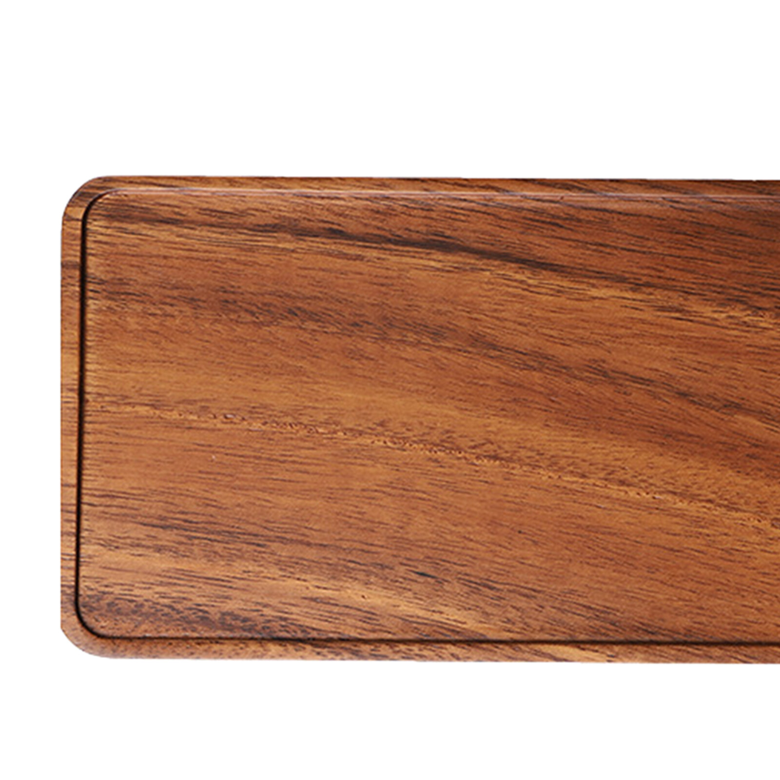 Blesiya Rectangular Wood Tea Tray Wooden Plate Coffee Sushi Snacks Serving Plate