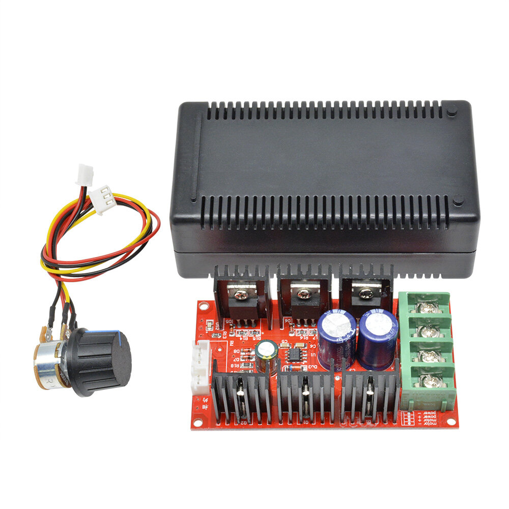 SeasBoat Bộ điều khiển tốc độ động cơ 40A DC 10-50V Bộ điều chỉnh điện áp 2000W Dimmable Motor Speed Control Module điện tử