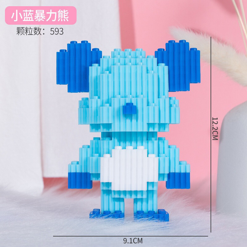 ⚠️现货⚠️ReadyStocks connection BearBrick blocks 暴力熊 微颗粒 拼装 积木 兼容 乐高 益智串联 ...