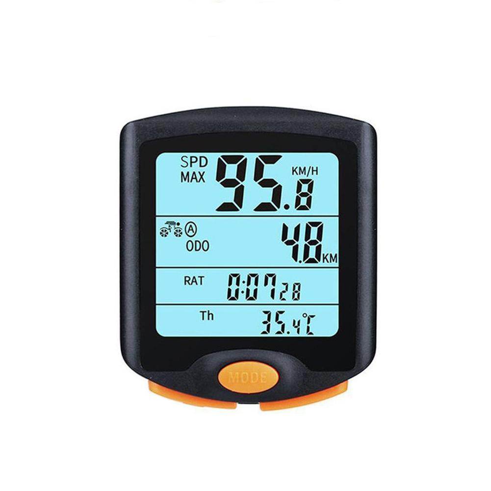 Honrane Bike Cycling Bicycle Computer Odometer Backlight Wired LCD Display Speedometer