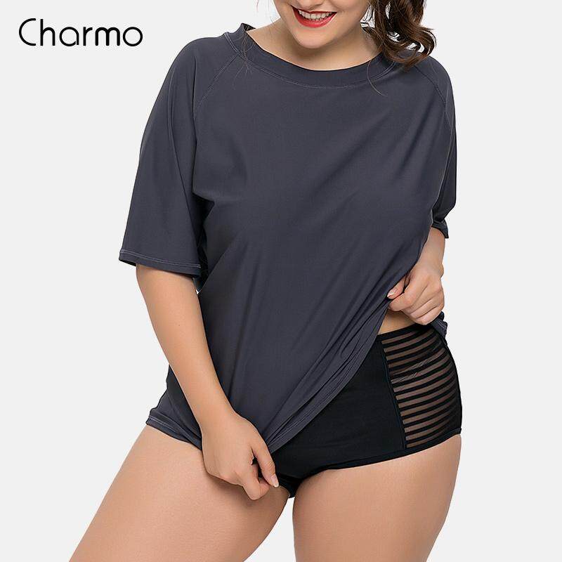 womens plus size uv swim shirts