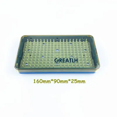 Silicone Sterilization Tray Case Veterinary Opthalmic Surgical Instrument Dental Instrument Disinfection Box