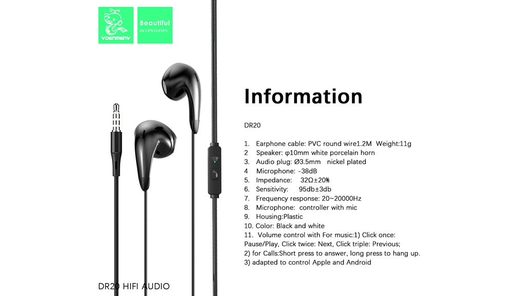 Vdenmenv DR20 HIFI âm thanh