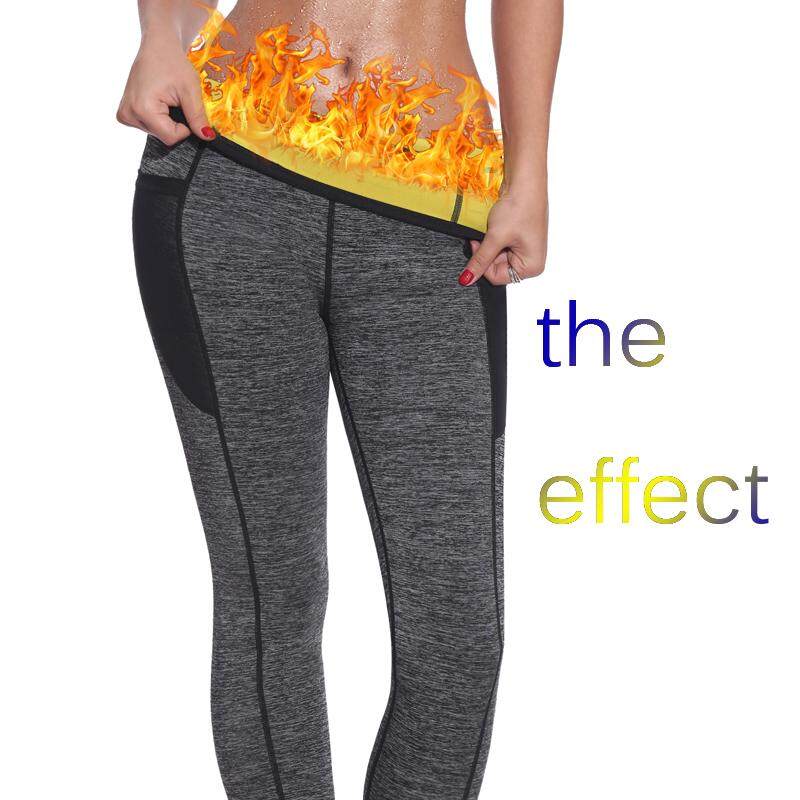 Women Sweat Body Shaper Pants Vest Neoprene HOT Slimming Waist Yoga Sauna Suit