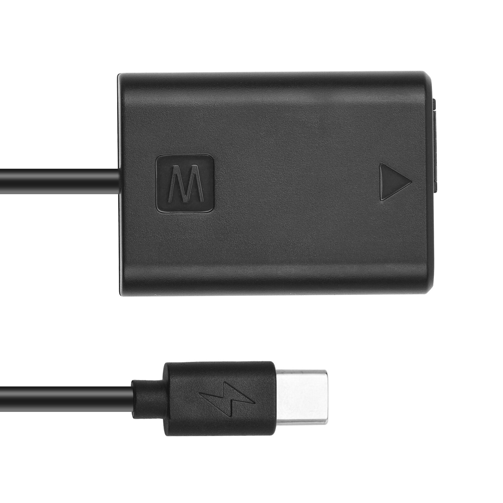 Andoer NP-FW50 Dummy Pin USB-C Coupler Adapter Với USB Type-C Mùa Xuân Cáp Điện Thay Thế Cho Sony Alpha A5000 A5100 A6000 A6300 A6400 A6500 A7II A7RII A7SII A7 A7S A7R RX10 II III IV NEX