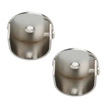 Perfk 2x Recess Bracket Curtain Rail Support Curtain Pole Bracket