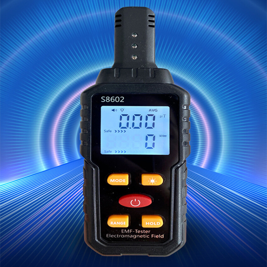 3-In-1 Digital Radiation Dosimeter Field Temperature LCD Display Handheld Multifunctional Detector Tester