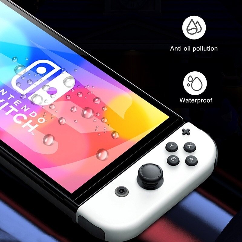Kính Cường Lực Miếng Dán Bảo Vệ Màn Hình 9H HD Cho Nintendo Switch Miếng Bảo Vệ Màn Hình OLED Cho Switch NS Phụ Kiện Trò Chơi OLED