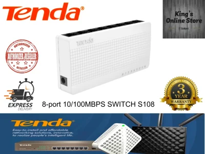 TENDA S108 8 PORT 10/100MBPS NETWORK DESKTOP SWITCH