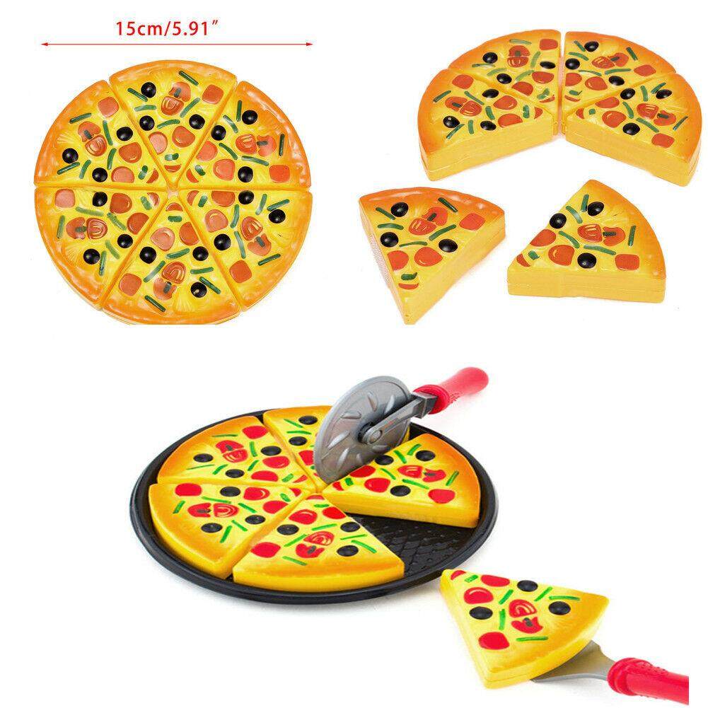 6PCS Kids Baby Pizza Party Fast Food Cooking Cutting Pretend Play Set Toy Gift 