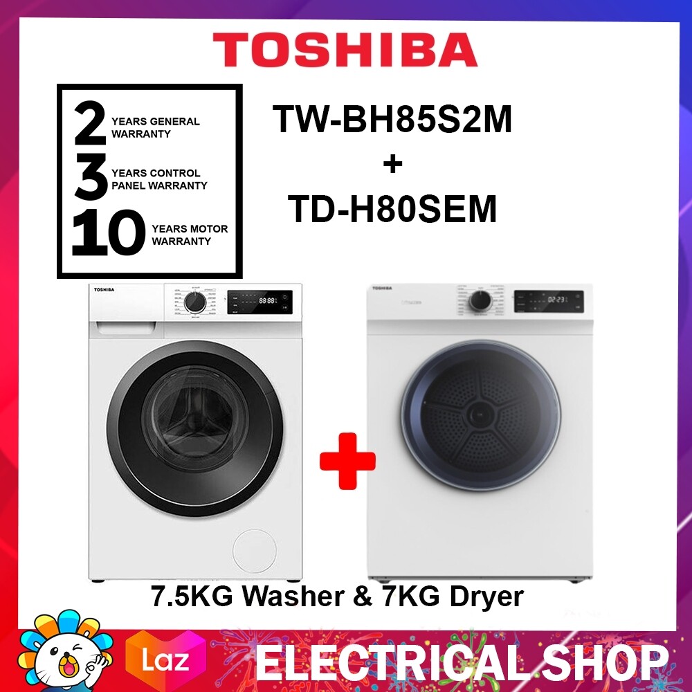 Toshiba Washing Machine TWBH85S2M / TWBH85S2M 7.5KG Inverter Front