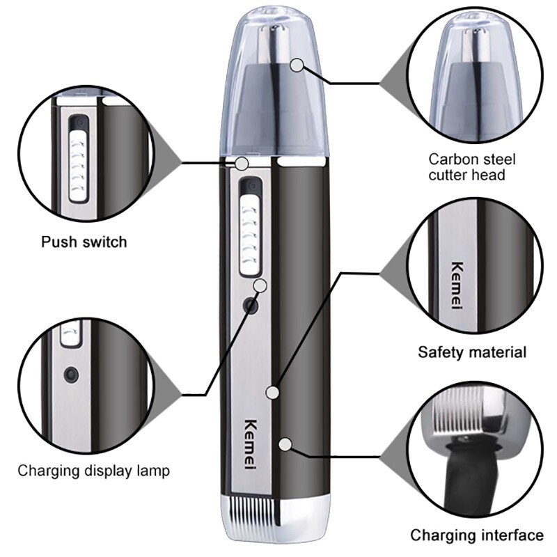 All in one grooming kit rechargeable electric razor for men electric shaver hair trimmer earbeardeyebrow face shaving machine
