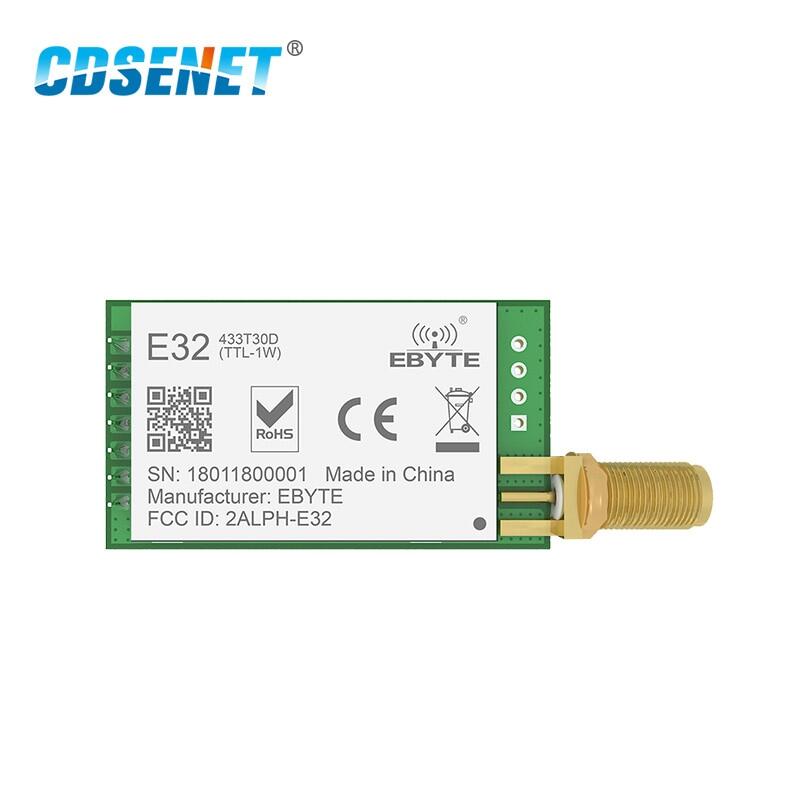 Lora sx1278 sx1276 433mhz module transmitter receiver 8000m e32-433t30d-v8.1 uart long range 433 mhz 1w wireless rf transceiver