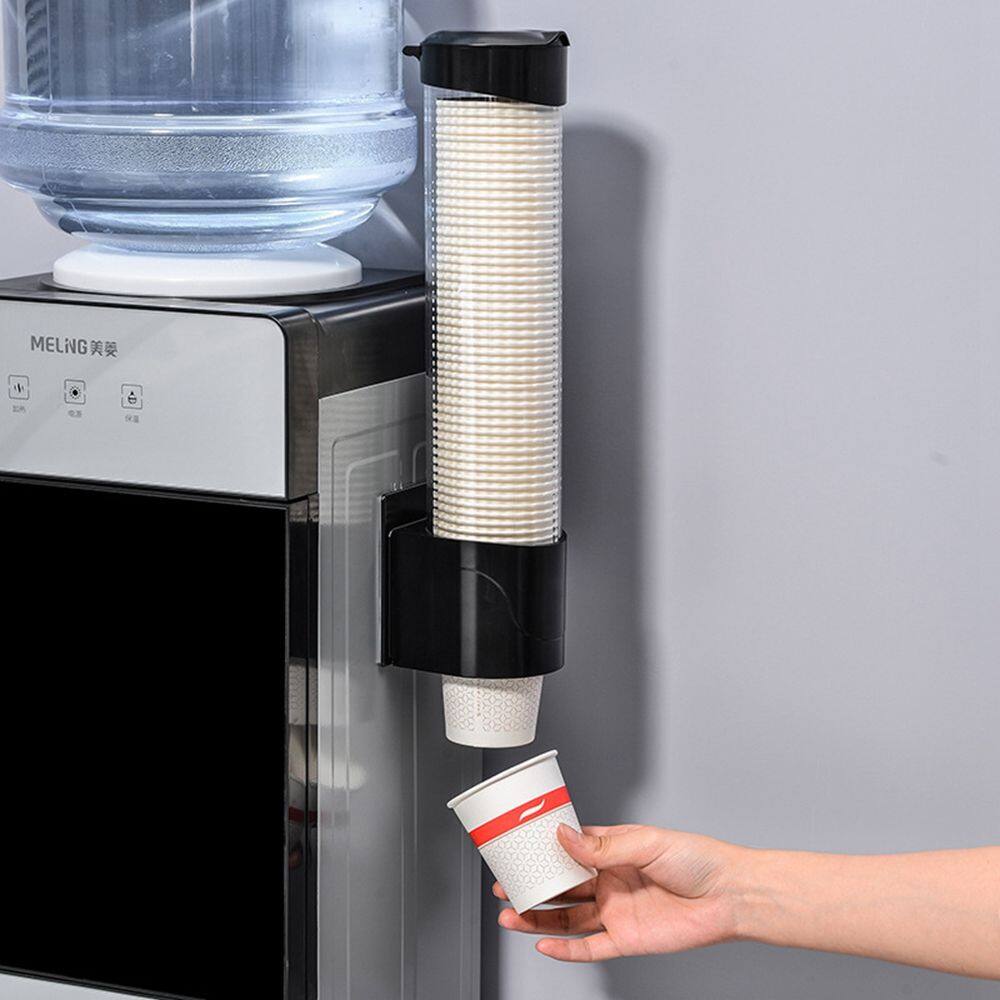 Huyan Cốc Giấy dùng một lần tự động gắn tường cho thiết bị đựng nước uống lưu trữ nhựa giá ống rút ly ngăn để cốc cốc loại bỏ