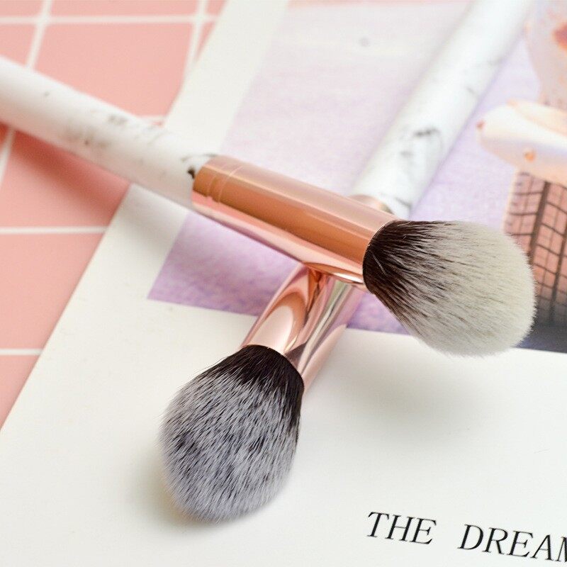 Highlight Brush Blush Brush Loose Powder Brush Makeup Brush Marble Soft Fluffy