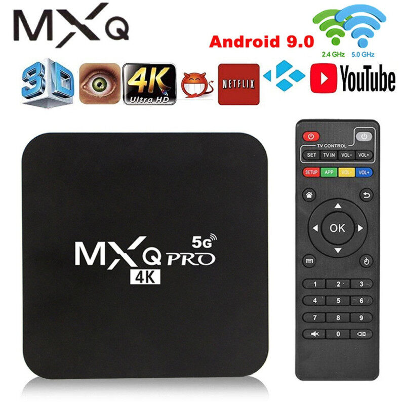 Bảng giá MXQ Pro 4K 2.4G/5GHZ Wifi Android 9.0 Quad Core Smart TV Box Phương Tiện Truyền Thông Máy Nghe Nhạc Rebec 1G + 8G