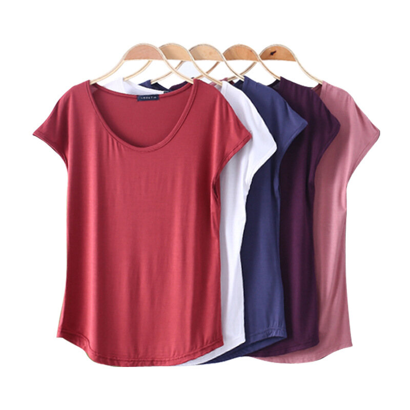 Yingbao T-shirt women 2022 summer new sleeveless round neck loose ladies modal cotton Korean bottoming shirt top