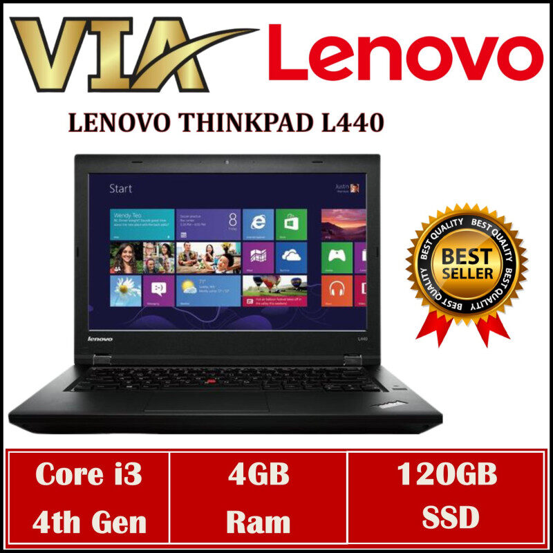 【High Spec】LENOVO ThinkPad L440~Core i3-4th Gen~4GB DDR3L~120GB/240GB SSD~WIN 10~WIFI Ready Malaysia