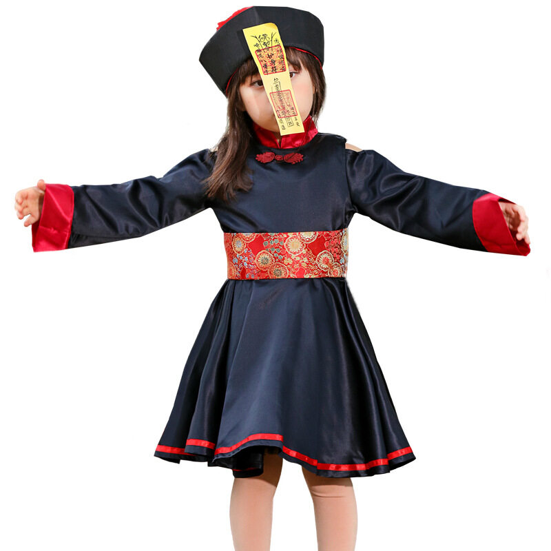 Halloween costume Chinese style ghost festival nightclub bar carnival party funny role play zombie cos costume girl Free sticker Lazada