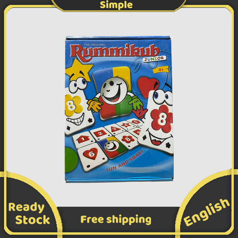 Rummikub Junior Board Game Family Kid Party Educational Game