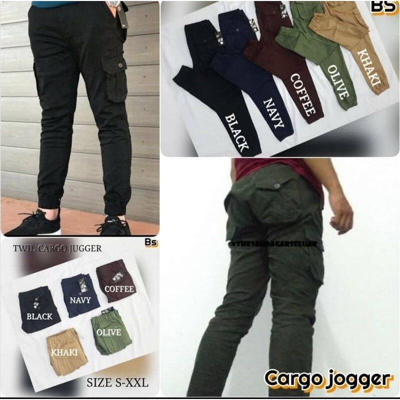 Ready Stock 6 Pocket S-XXL Joggers pant 