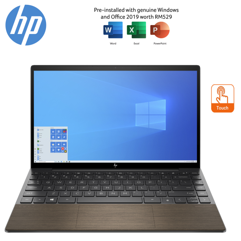 HP ENVY 13-ba1012TX 13.3 FHD Touch Laptop Nightfall Black ( i7-1165G7, 16GB, 512GB SSD, MX450 2GB, W10, HS ) Malaysia