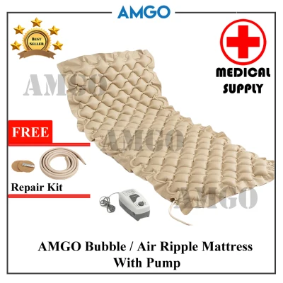 AMGO Bubble Ripple Mattress Bedsore Prevention with Pump For Hospital Bed