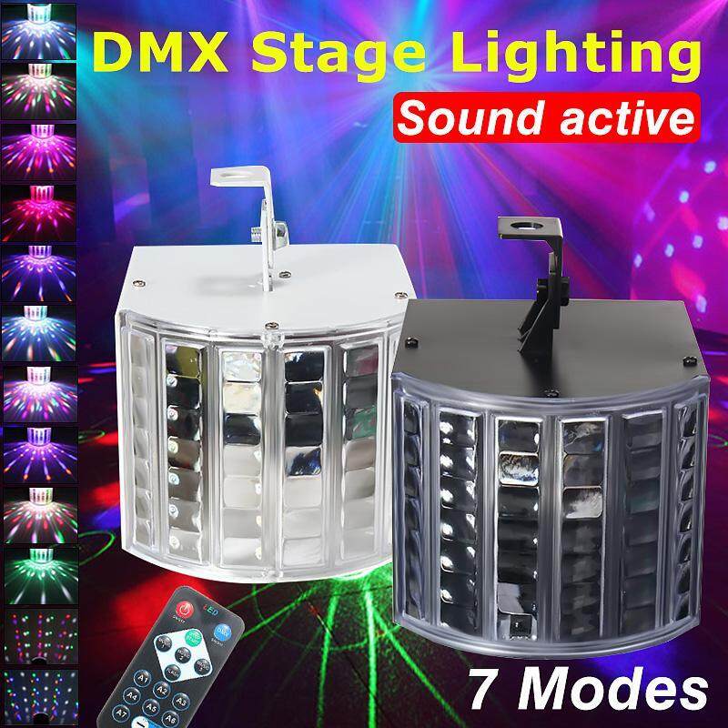 Đèn tiệc quán bar DJ sàn nhảy RGB LED 18W Đèn máy chiếu kích hoạt âm thanh điều khiển bằng giọng nói/tự hành/dx512 W/Đèn sân khấu hiệu ứng tủ quần áo điều khiển từ xa Sinh nhật karaoke đám cưới tại nhà 7CH