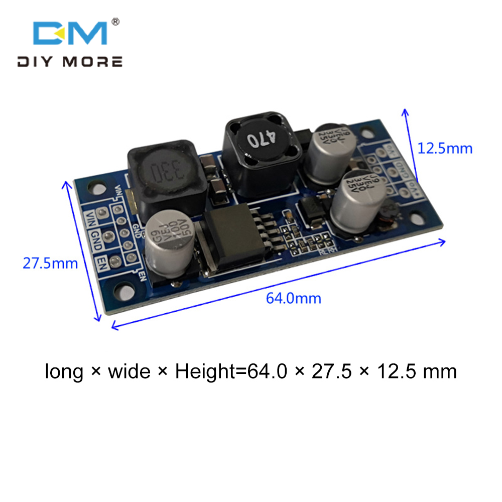 diymore Bộ Điều Chỉnh Điện Áp Rộng Tự Động DC-DC Buck Bộ Chuyển Đổi Tăng Áp Điều Chỉnh Được DC Sang DC 4.8V ~ 35V Đến 5V 12V 15V Mô Đun Điện Áp