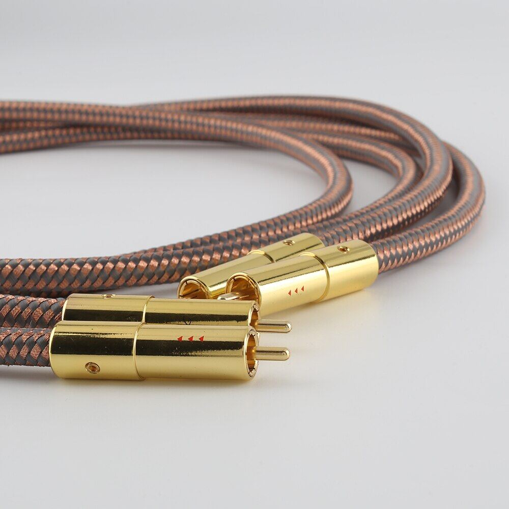 Hifi RCA Cable Accuphase 40Th Anniversary Edition RCA Interconnect Audio Cable Plated Plug